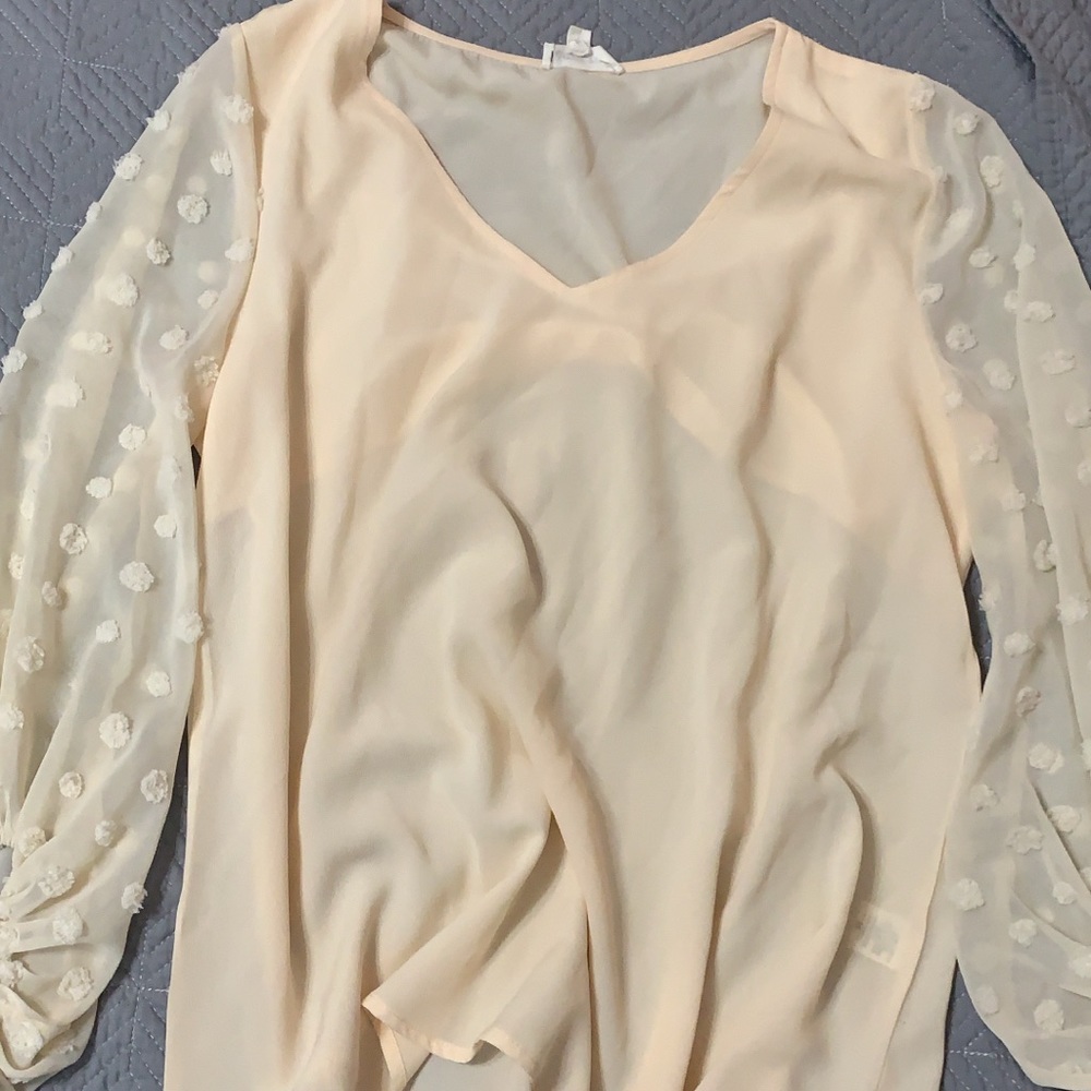 White flowy shirt